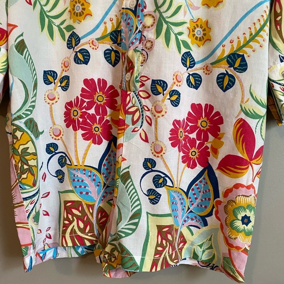 Zara Floral Tropical Baggy Romper Size S - Picture 2 of 14